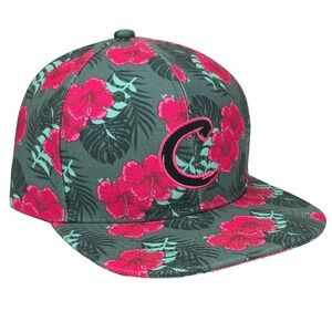 Kane County Cougars Hat Snapback MiLB Hibiscus Floral Baseball Cap OSFA Rare